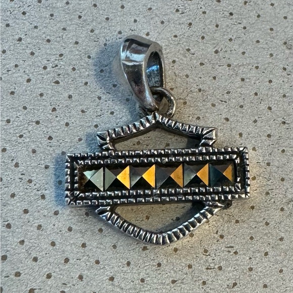 Harley-Davidson Silver and Gold Pendant - Picture 1 of 2